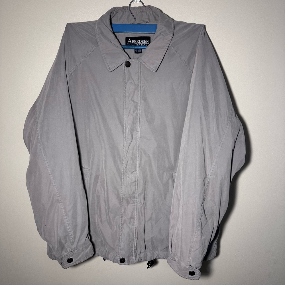 Men's Gray Windbreaker Jacket